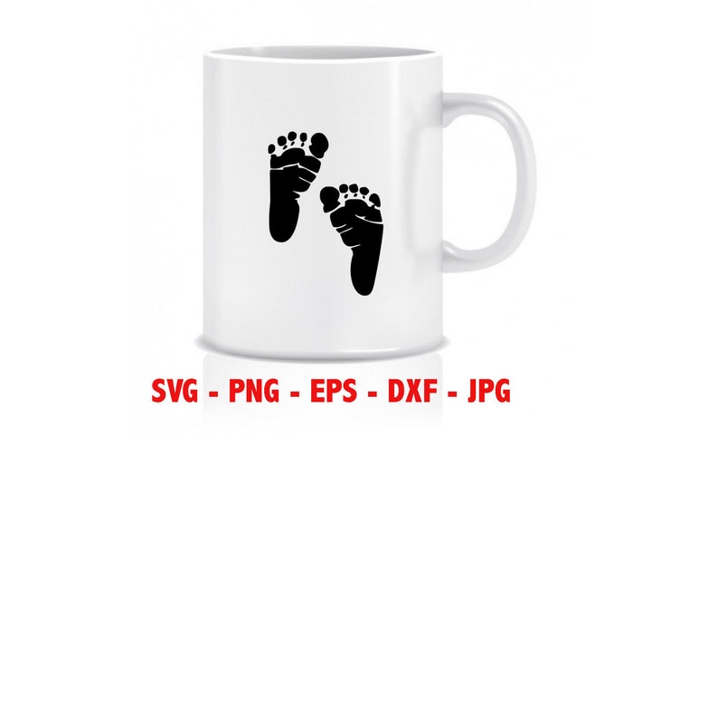 Baby Footprint Instant Download SVG  PNG  EPS  dxf  jpg digital download