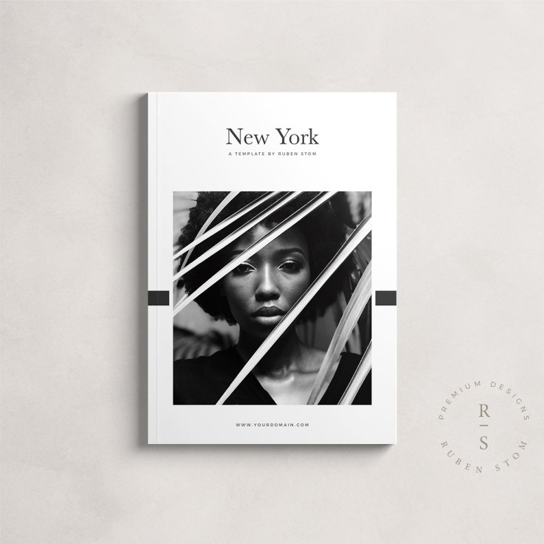 New York Magazine Template  InDesign Template  Ebook Template  Editable Workbook  Printable Lookbook  KDP Template  Digital Download