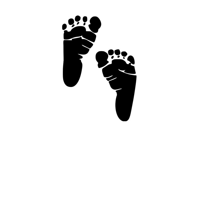 Baby Footprint Instant Download SVG  PNG  EPS  dxf  jpg digital download