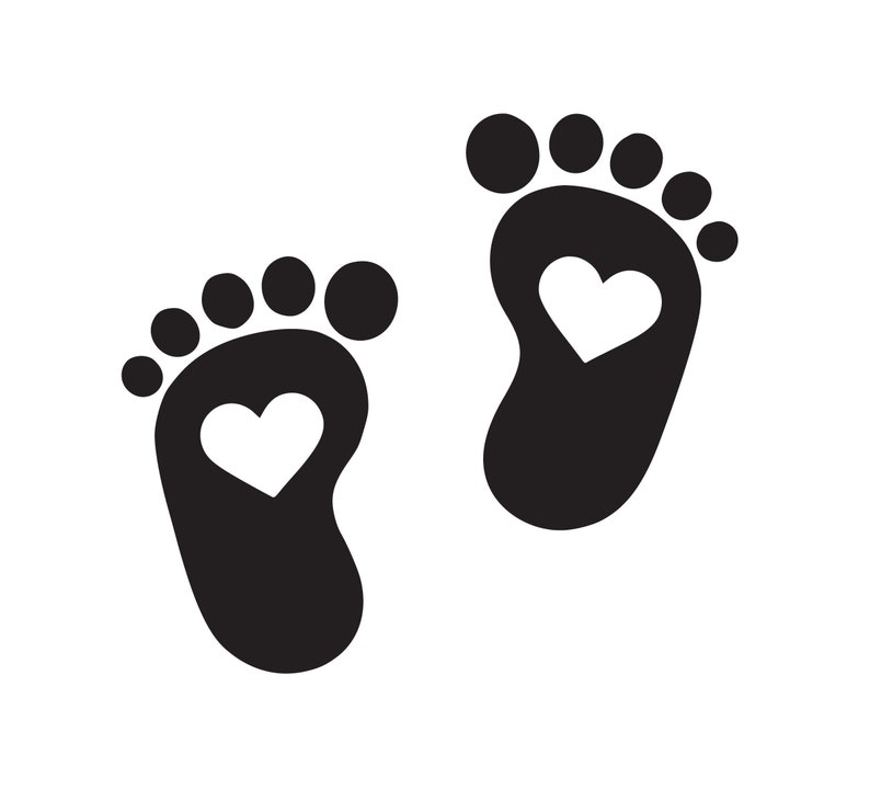 Baby Footprint  Baby Feet SVG Instant Download SVG  PNG  eps  dxf  jpg digital download