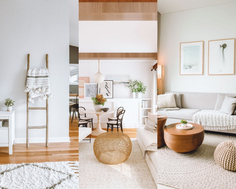 Boho Interior Lightroom Presets  Warm Bohemian Home Photo Filters  Bright Blogger Aesthetic Presets For Instagram  Mobile  Desktop