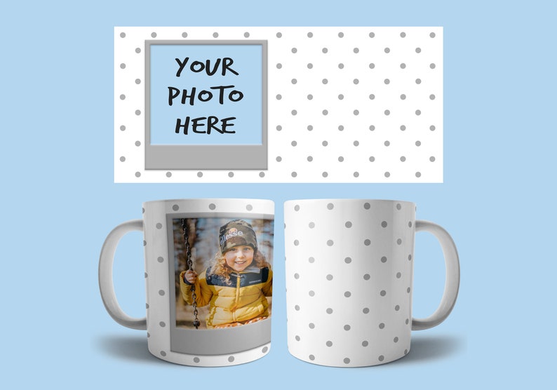 MUG template for PHOTO  DIGITAL download  sublimation mug  sublimation template  sublimation on mugs  photo collage mug  photo mug template