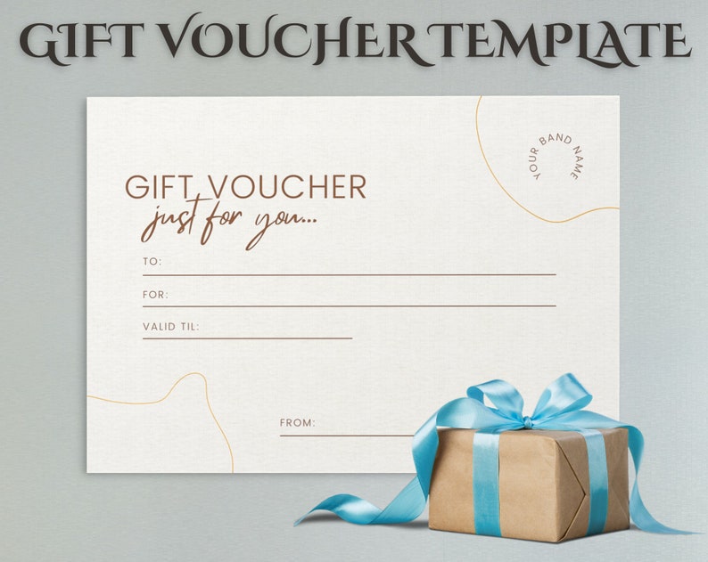 Editable Gift Voucher Template  Gift Card Voucher  Gift Coupon  Editable Certificate Template  Instant Download  Digital Download