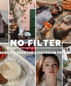 6 NO FILTER Lightroom Mobile  Desktop Presets  Instagram Filter Bloggers  Aesthetic Neutral Preset  Light Natural Filter for Blogger