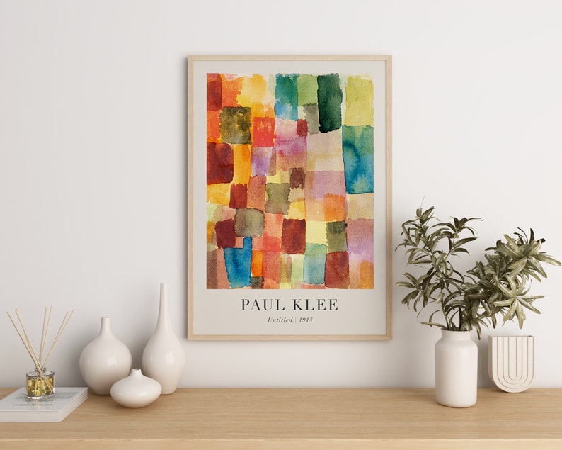 Paul Klee Print  Printable Wall Art  Vintage Poster  Digital Download  Paul Klee  Fine Art Print  Eclectic Gallery Art