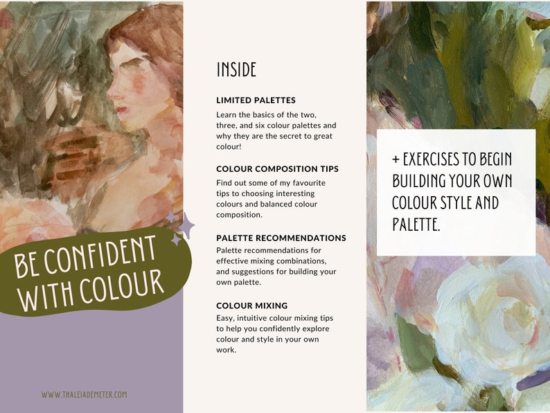Artist s Guide To Confident Colour   PDF Digital Download Tutorial Lesson on Colour Mixing  Painting  Traditional Art