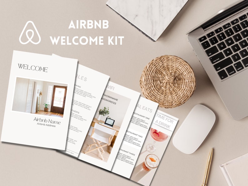 Airbnb Guide  Digital Template  Airbnb Template  Airbnb Welcome Kit  Airbnb Digital Download