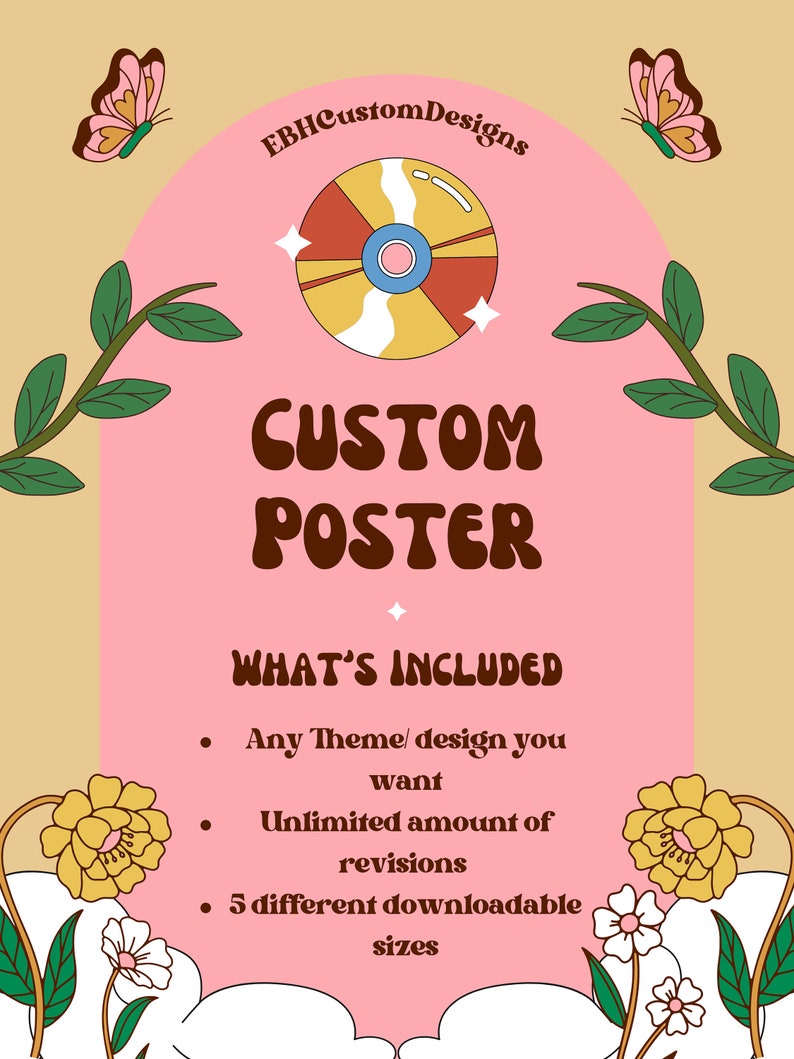 Custom Poster Design  Custom Poster  Poster  Digital  Digital Poster  Custom Design  Made to Order Poster  Digital Download Poster  Homemade