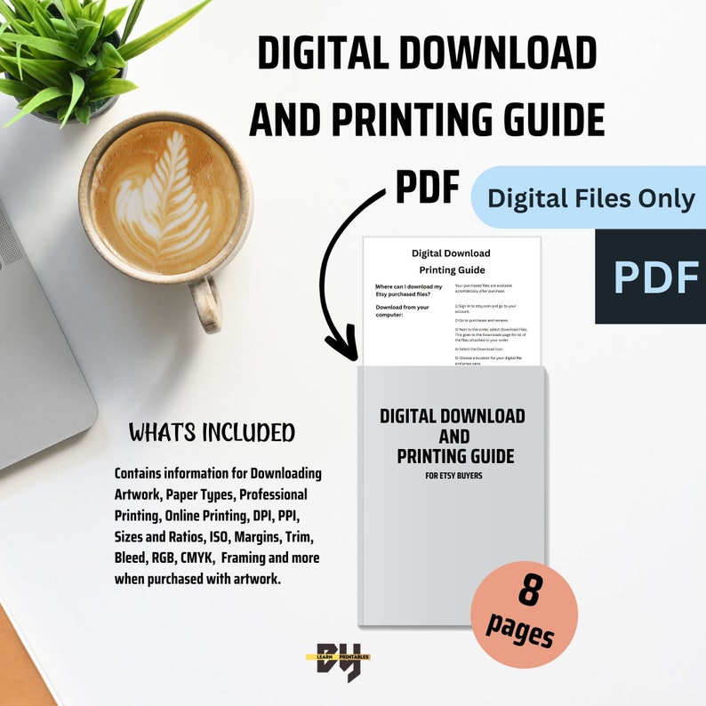 digital prints guide  etsy guide  wall art size guide  print art  guide  how to guide  print download  Guide For Customers