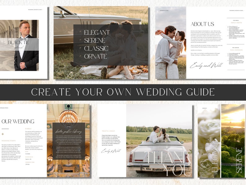 Wedding Design Guide Moodboard Canva Template  Editable Digital Download Planner  30 Page Printable Workbook  Bride Binder for Weddings