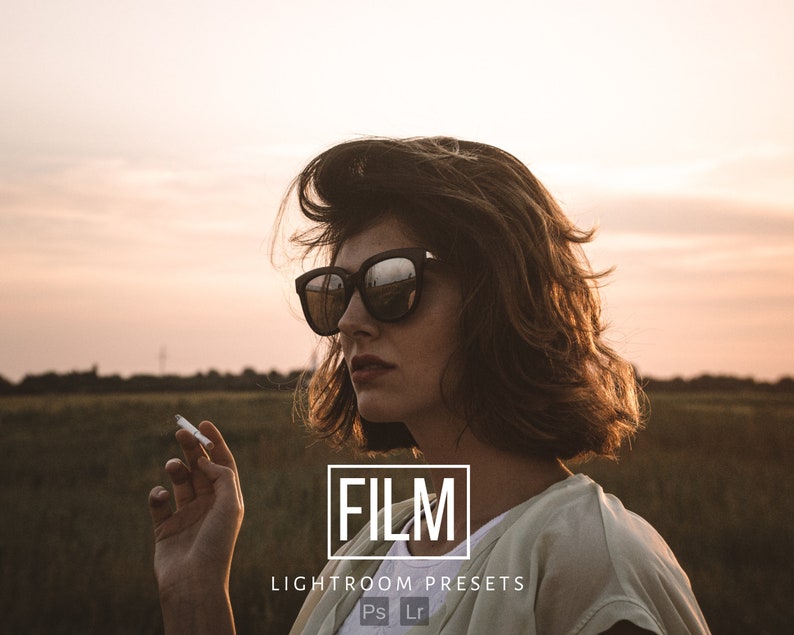 12 FILM Presets for Mobile and Desktop Lightroom  35 mm film  grainy presets  moody cinematic presets  film filters