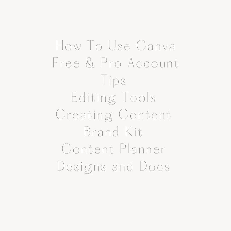 Canva Guide  How To Create Quality Designs and Documents  Digital  PDF Download