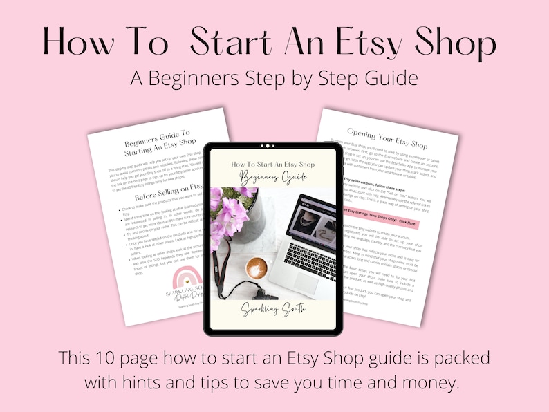 How To Start An Etsy Shop  Sell on Etsy  Etsy Sellers  40 Free Etsy Listings  Etsy Shop Kit  Instant Download