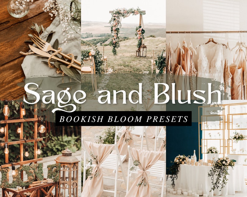 Aesthetic Lightroom Mobile Preset  Sage and Blush  Bookstagram filters  Instagram  warm  forest  photography  wedding presets  nature