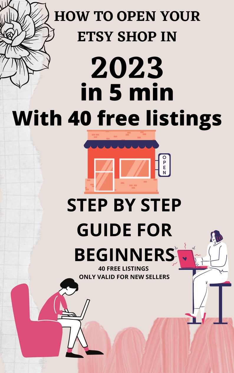 How to open Etsy shop STEP by STEP guide  step by step guide for how to setup your own shop  New seller opportunity 2023  PDF newbie guide