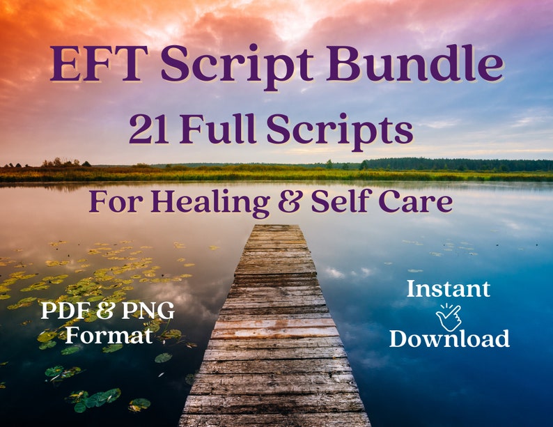 EFT Tapping Script Bundle  Emotional Freedom  Tapping  EFT  Personal Development  Anxiety Relief  Self Help  Relaxation  Digital Download
