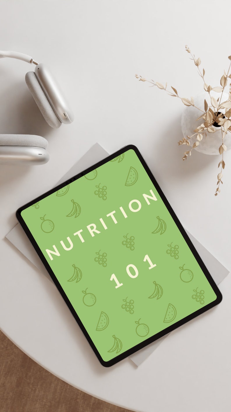 Nutrition 101 Healthy Weight Loss Digital Ebook Download  Beginners  Nutritionist  Guide  Macros  Fitness  Health  Meal Planning