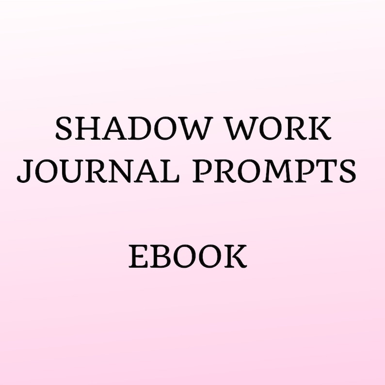 Shadow Work Journal Prompts   DIGITAL DOWNLOAD   printable   Spiritual Life Coach
