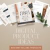 808 Digital product ideas to sell on Etsy  Printables  Templates to create and sell online for passive income  digital download ideas