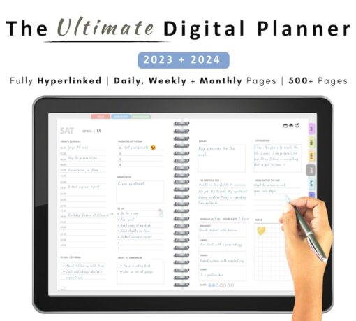 2023  2024 Digital Planner  Goodnotes planner  Notability planner  iPad planner  Digital Calendar  Dated digital planner