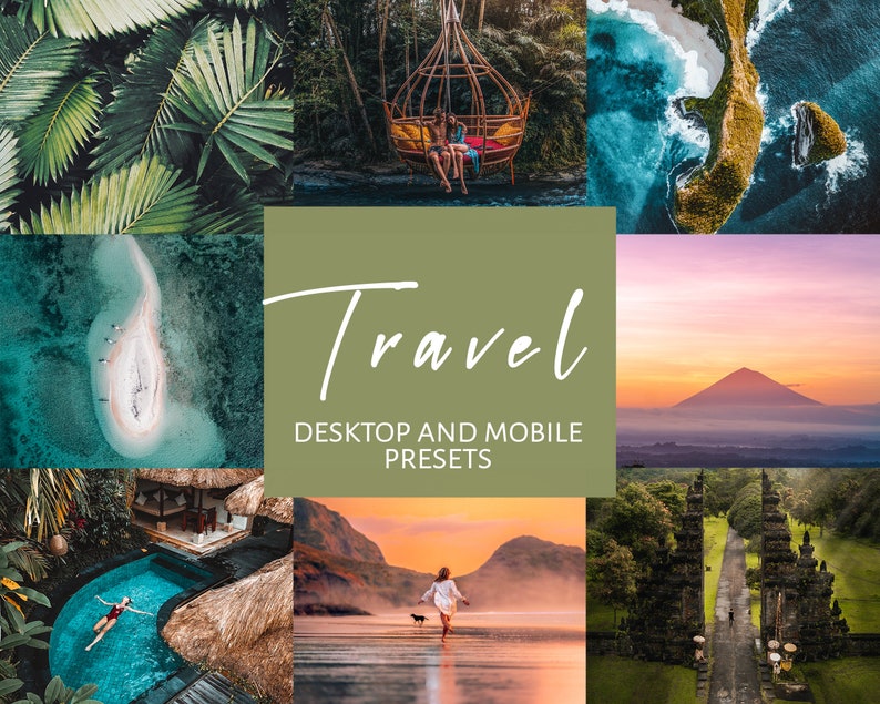 5 Travel Lightroom Presets for Mobile and Desktop  Instagram Influencer Presets  Lightroom Presets for Bloggers and Social Media Marketers