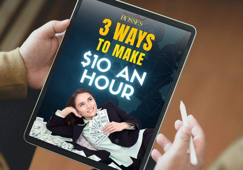 3 Ways to Make 10 dollars an Hour Ebook  Ebook Digital Download  Canva Ebook  How to Earn Money  Instant Download