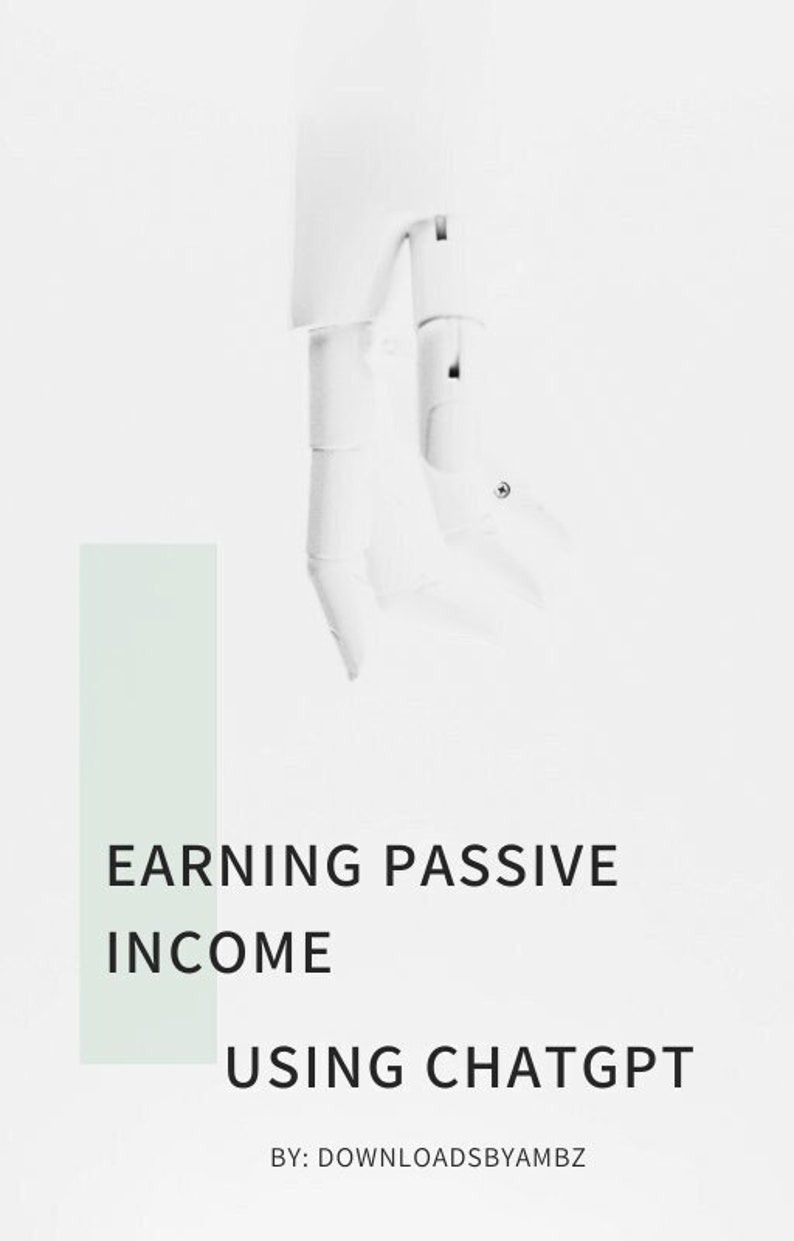 A Digital Guide on How to Earn Passive Income Through ChatGPT