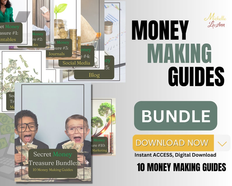 Money Making Guides BUNDLE 10 Edition  Side Hustles  Money Making Ideas  Digital Download  Instant Access  Etsy Bestsellers