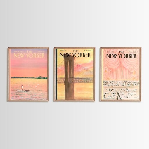 New Yorker Magazine Cover Set Of 6  Gallery Wall Art Set Of 6  New Yorker Prints  PRINTABLE Digital Download  New Yorker Posters  NW6 01
