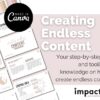 Creating Endless Content  Guide and Workbook Outlining How to Create Content With Ease  Instant Digital Download  Printable Worksheet