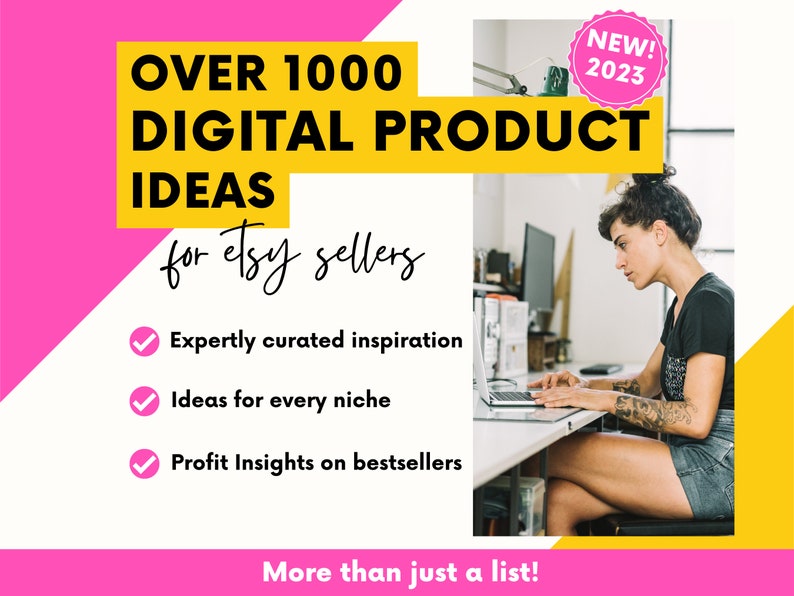 1000 Digital Product Ideas to Sell on Etsy   Passive Income Ideas   Sell Printables on Etsy   Etsy Bestsellers List   Small Business Help