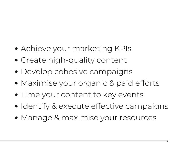 Digital Download Marketing Calendar  Content Social Marketing Plan Strategy  Social Media Marketing Template  Marketing Strategy Workbook