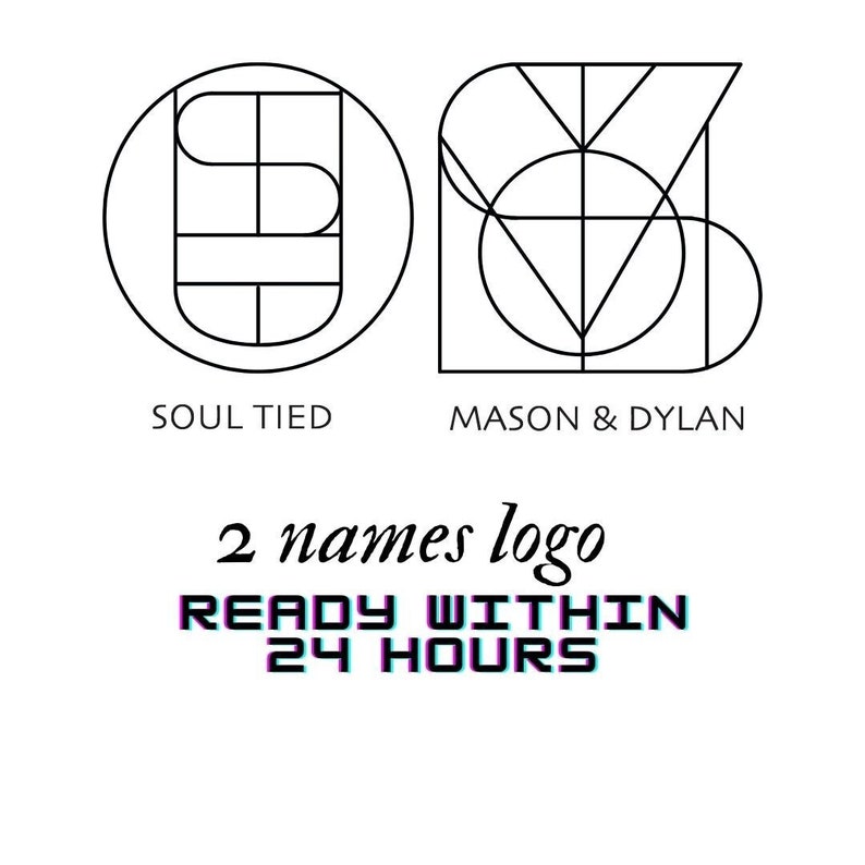 Custom Name Logo for Tattoo  Couple Tattoo Design Download  Monogram Name Logo Digital Download  Minimalist Logo  Initial Letter Logo TikTok