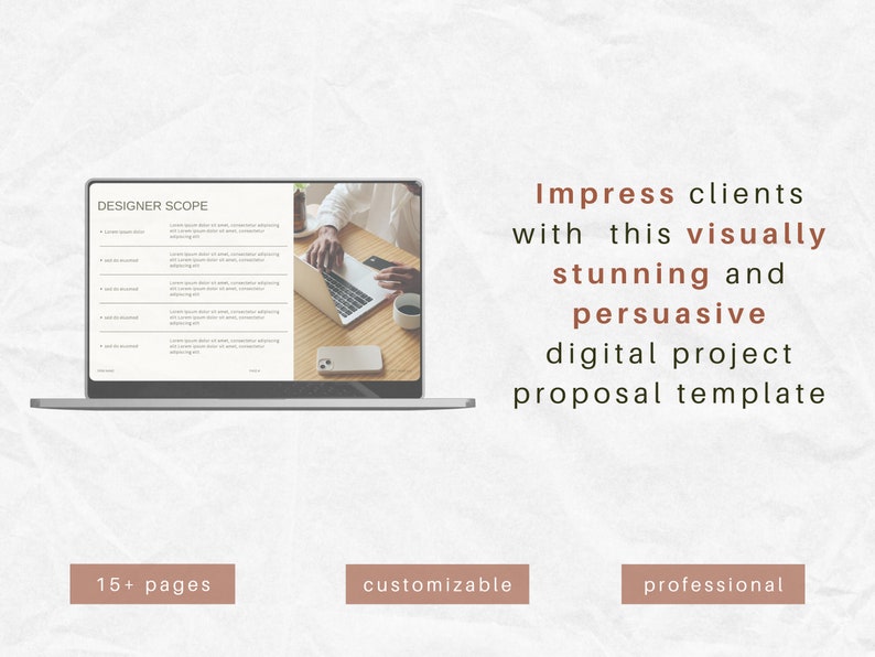 Interior Design Project Proposal Template  Comprehensible  Editable  Canva  Digital Product  Instant Download