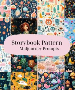Storybook Patterns Midjourney Prompts  AI Art  Midjourney Prompt  Learn Midjourney  Digital Art  AI Generate  Art Print  Children s Pattern