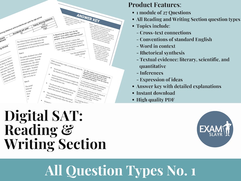 Digital SAT Reading and Writing Module   All Question Types