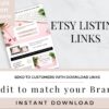 Download Instruction Template For Digital Product Sellers  Etsy Listing Mockup Template  Etsy To Canva Sharing Link  How To Sell On Etsy