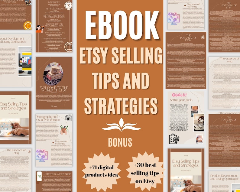 How to sell products  easy shop seller help selling guide  etsy selling tips   strategies for etsy  ebook about etsy   digital product ideas