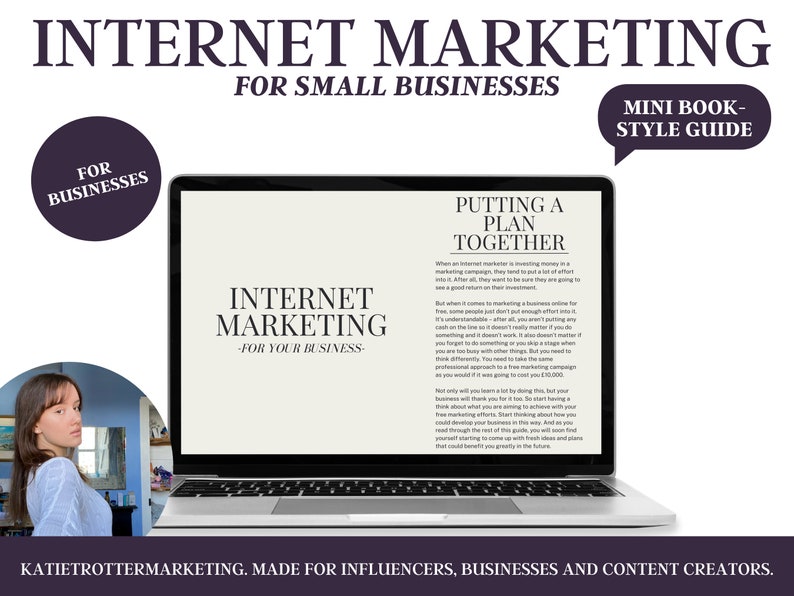 Internet Marketing How To  Mini eBook  Digital Marketing Guide  Minimalist Aesthetic Style Digital Download  Small Business Marketing 2023