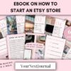 How to start an Etsy storeEtsy EbookBusinessPassive IncomeEtsy CourseTutorialDetailed GuideWorkbook templatePdfDigital download