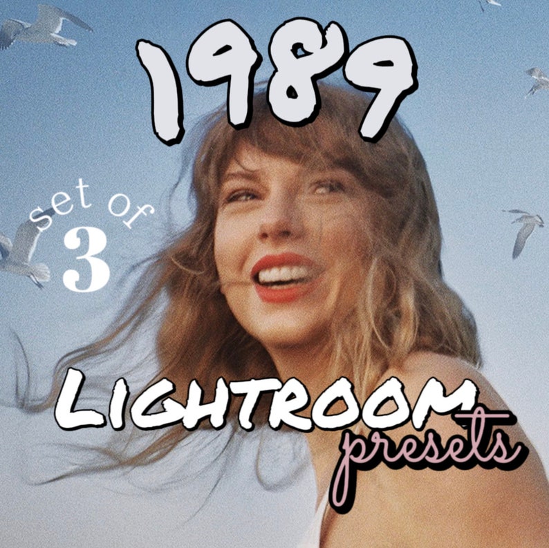 1989 (Taylor s Version) Inspired Presets for Adobe Lightroom (set of3)