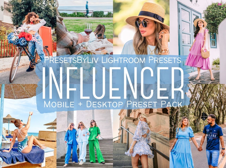 25 Mobile LIGHTROOM Presets  Lifestyle Filters  Summer Preset  Influencer Preset  Mobile  Desktop Blogger travel preset for Instagram  vsco