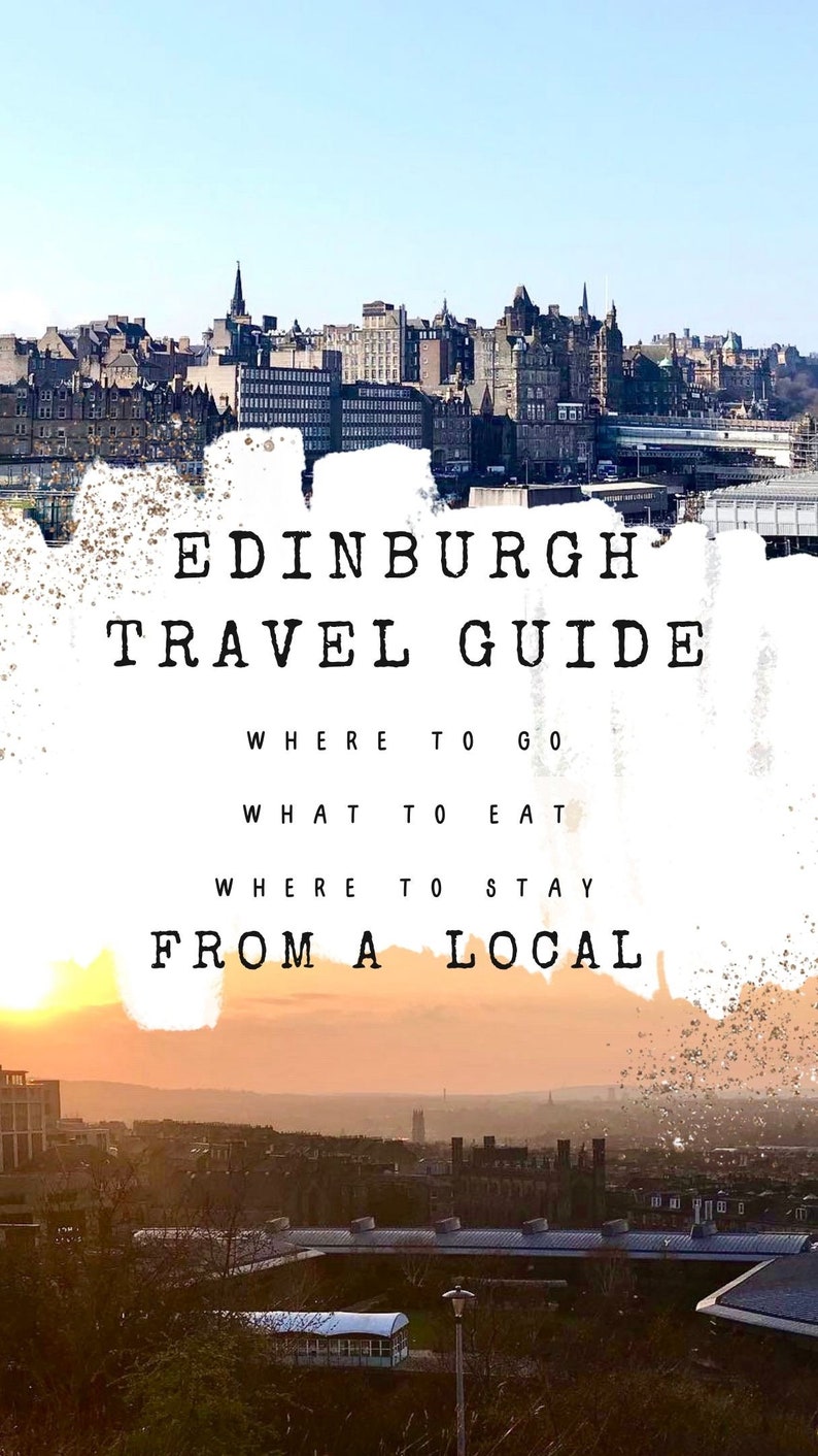 Ultimate Digital Local Travel Guide   Edinburgh Scotland  Travel Notebook Goodnotes 20pages  Instant  Printable Pdf Journal and Planner