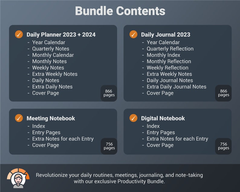 Supernote A5X Templates  Productivity Bundle  Calendar  Daily Planner  Journal  Digital