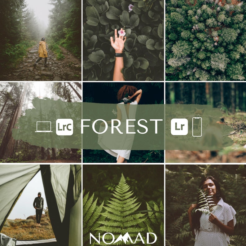 15 Forest Lightroom preset pack for mobile  desktop