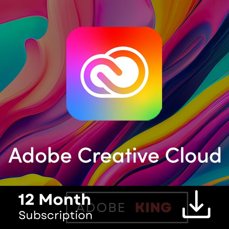 1 Year Official License Adobe Creative Cloud Subscription  All Apps Access 100% Genuine  Firefly AI  PSAI  1TB Cloud Storage