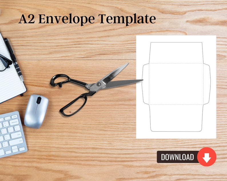 Printable Envelope Template  A7 5 x 7  For Greeting Cards  SVG PDF Envelope Template A7  A7 A2 Envelope Template  Instant Digital Download