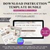 Canva Download Instructions Template  Etsy Digital Product Instructions  PDF Deliverable Template  Digital Download Instructions