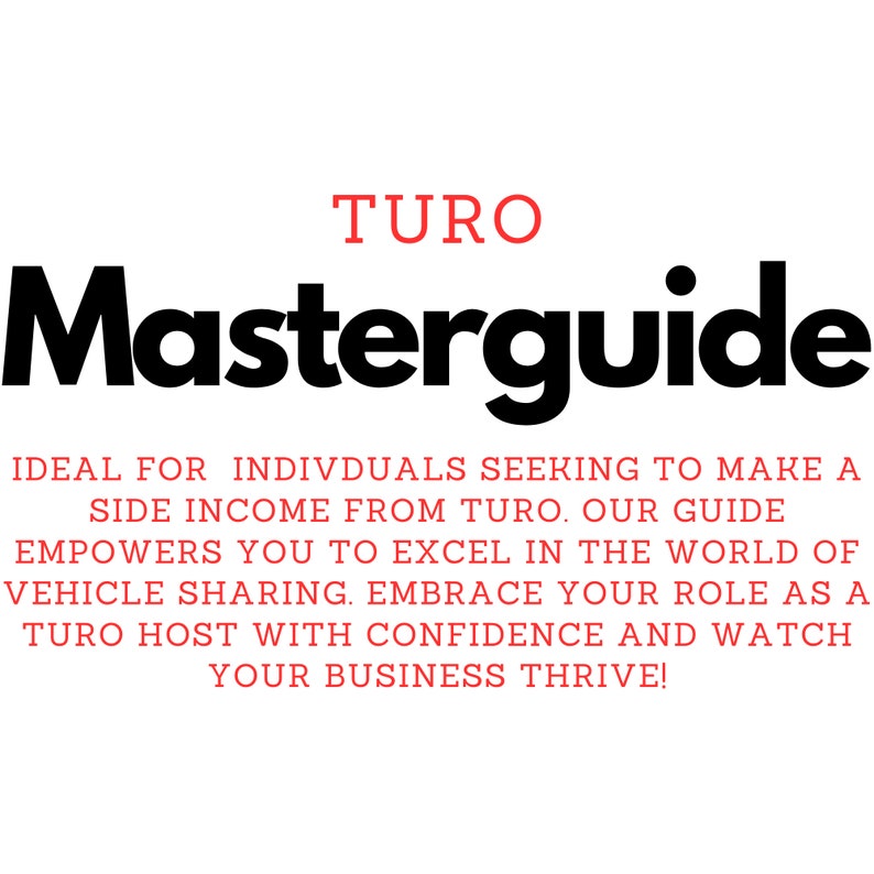 Ultimate Turo Host Bundle   Turo Masterguide   Custom Canva Templates   Messaging Templates   Turo Hosts Guides   How to Become a Turo Host