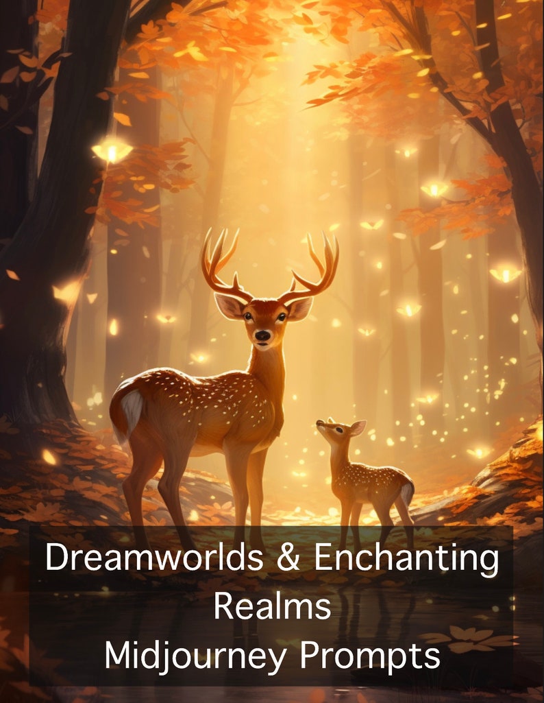 DIGITAL  25 Midjourney prompts for dream worlds and enchanting realms  Ai prompts  digital  guides  pdf  download  enchanting  magical